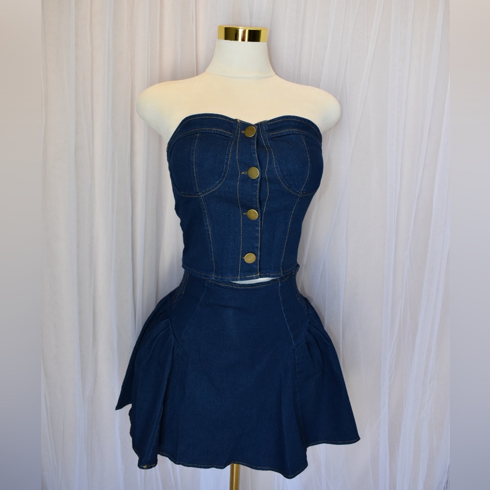 Skirt and Tube Top Set